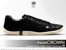 " Shoes CROWN " : Dark Black