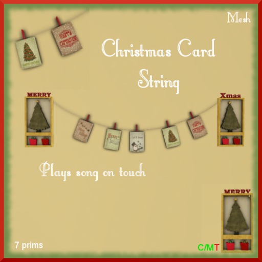 Christmas Card String (mesh)