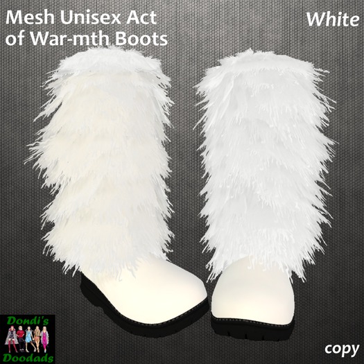 Dondi's Doodads Mesh Act of War-mth Boots White-Wear