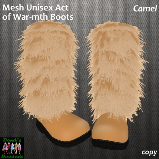 Dondi's Doodads Mesh Act of War-mth Boots Camel-Wear