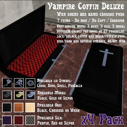 Vampire Coffin Deluxe [ x4 PACK ]