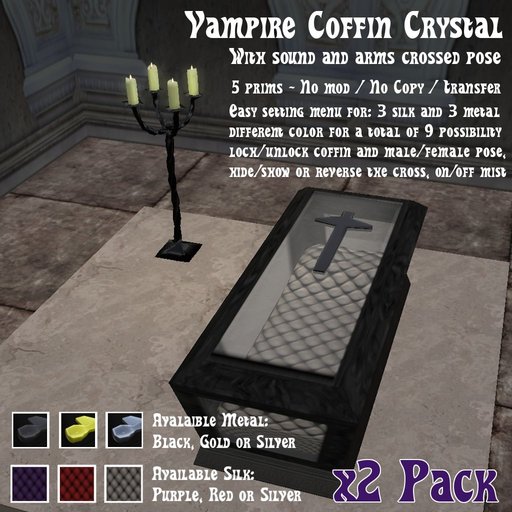 Vampire Coffin Crystal [ x2 PACK ]