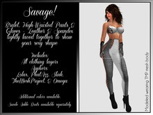 Savage! Sexy Bodysuit with Gloves - White (Lolas, PhatAzz, TMP, Slink, Omega)