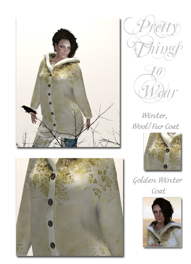 Winter Gold Cardigan Five Sizes