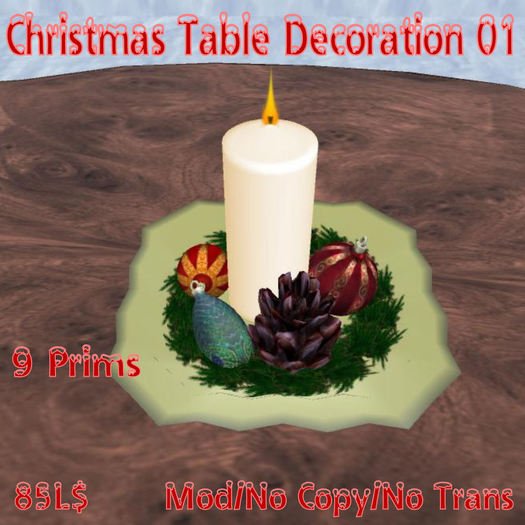 Christmas table Decoration 01 (MN)(Box)