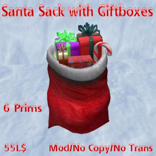 Santa Sack with Giftboxes (MN)(Box)