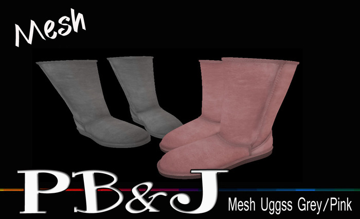 PB&J Mesh Uggss Grey/Pink
