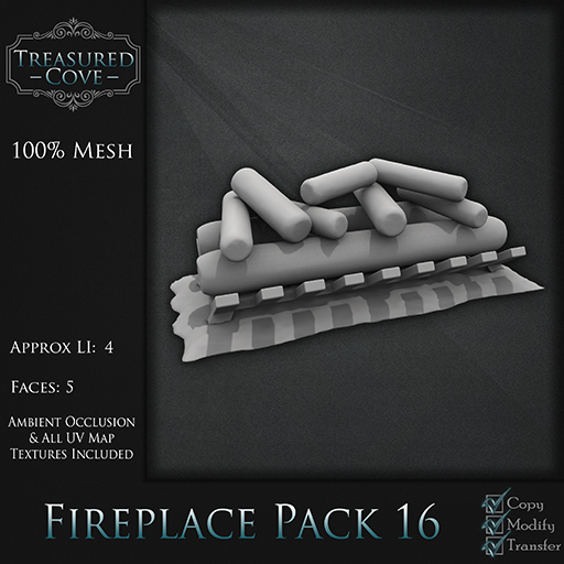 -TC- Fireplace Pack 16 Mesh 50% Discount!!