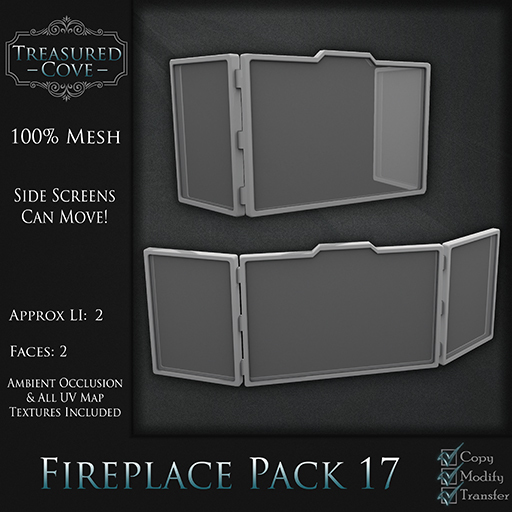 -TC- Fireplace Pack 17 Mesh 50% Discount!!