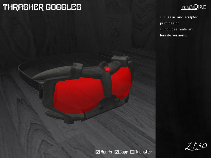 /studioDire/ Thrasher Goggles