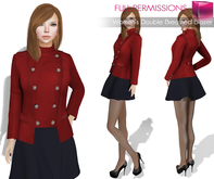 Full Perm Classic Rig Female Double Breasted Uniform Jacket For Classic Avatars