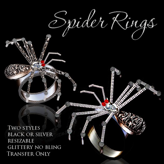 Exquisite Spider Rings Unisex
