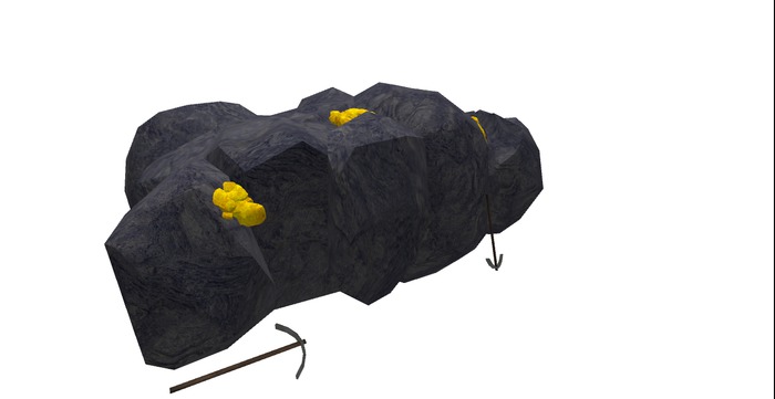 Gold Mining Rock