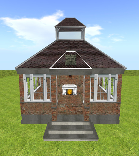 Pavillion w. Ceiling Fan & Fireplace