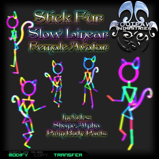 [FPI] Stick Fur Female Slow Linear Rave Avatar