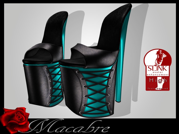 +MC+Lacy'S Teal{SLINK HIGH FEET}
