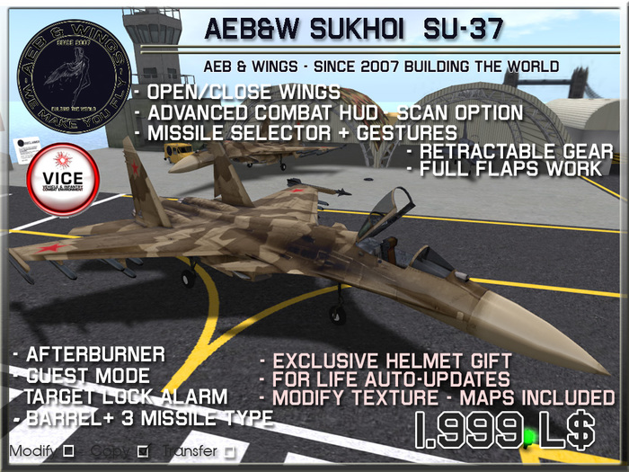 AEB&W Sukhoi  SU-37 2.6