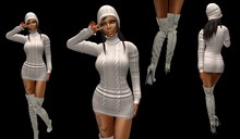 BD Sweater Dress Knit  mini  with turtle neck