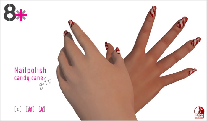 8+ // Nail Polish - Candy Cane
