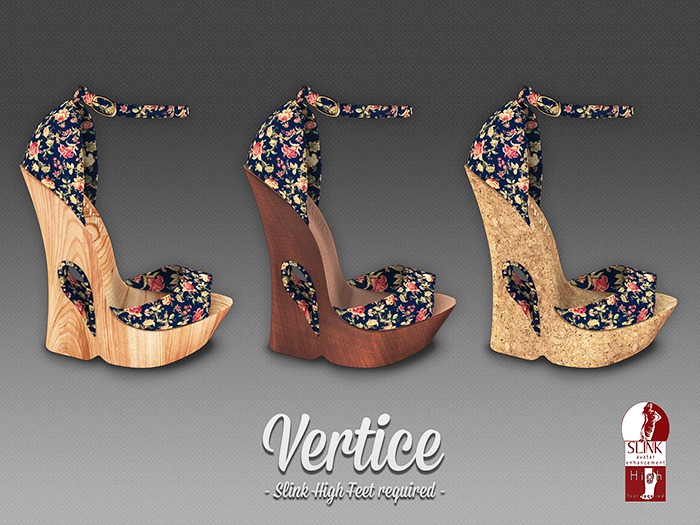 [ Vertice ] Curvy Platform Peep Toe - Floral