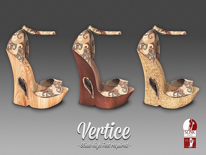 [ Vertice ] Curvy Platform - Bohemian R (Peep Toe Wedges)