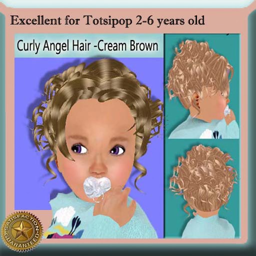 TOTSIPOP 2-6 CURLY HAIR 4 pack <box>