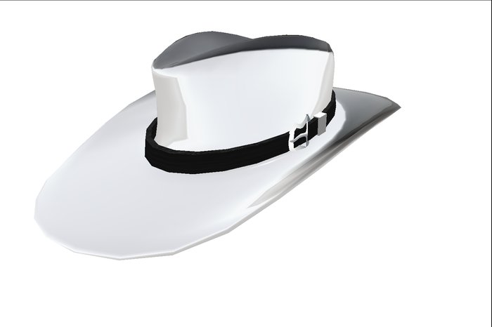 White Cowboy hat Boxed