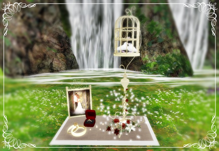 **WEDDING INVITATION DOVES IN LOVE - NO MODIFY