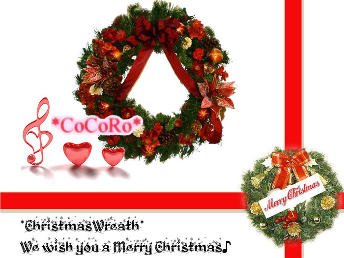 *CoCoRo*ChristmasWreath(BOX) We wish you a Merry Christmas