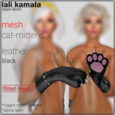 Lali's Cat-Mittens Leather Black