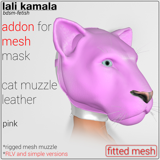 leather cat muzzle
