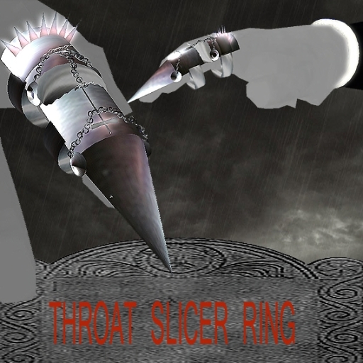 THROAT SLICER RING SIGN