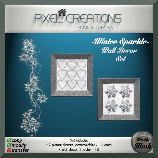 [PC] WINTER SPARKLE - WALL DECOR SET (Boxed)