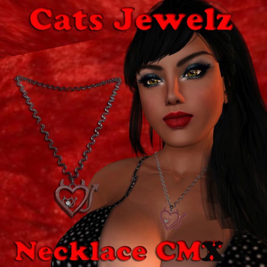 Devils Heart Necklace & Earrings