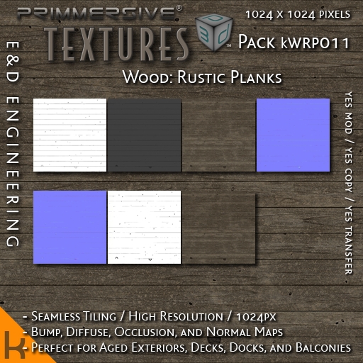 Second Life Marketplace - [kWRP011] 1024px Aged Wooden Plank Textures ...