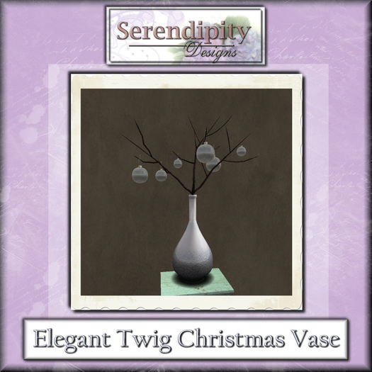 Serendipity Designs - Elegant Twig Christmas Vase