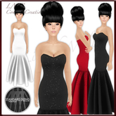 LMC Mesh Templates - Fit & Flare - fully rigged fornal dress