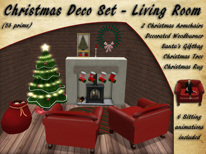 Christmas Deco Set - Living Room