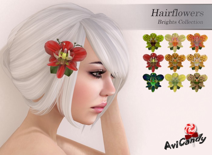 AVICANDY Springtime Hair Flower - Brights