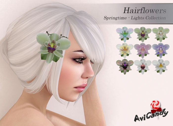 AVICANDY Springtime Hair Flower - Lights