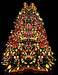 Animated sparkling christmas tree