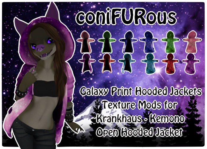 Galaxy Hooded Jacket Texture Mods