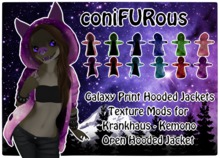 conifurous galaxy hooded jacket texture mods