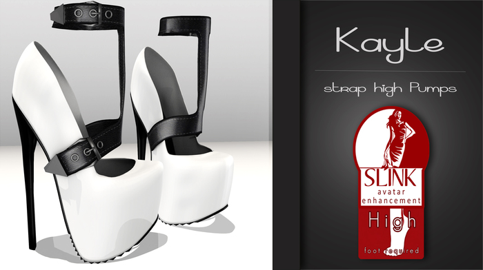 .:cheeky:. Kayle - strap high Pumps! White
