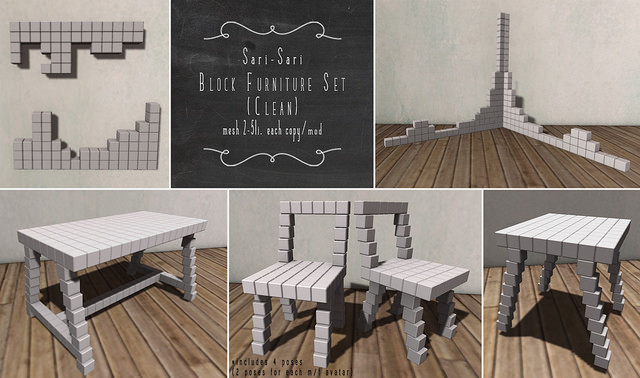 Sari-Sari - Block Furniture Set (Clean)