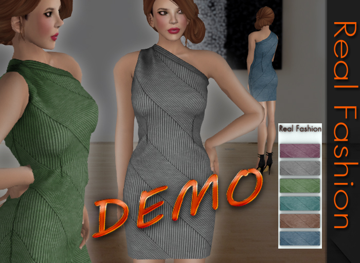 REAL FASHION One shoulder dress - DEMO
