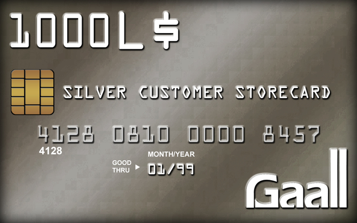 GAALL* Silver customer storecard