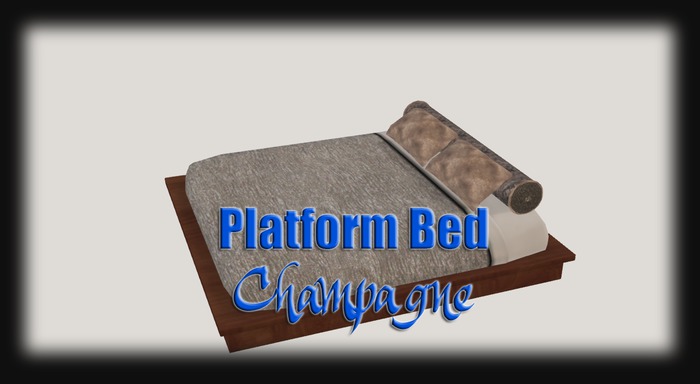 <BD> Platform Bed - Champagne