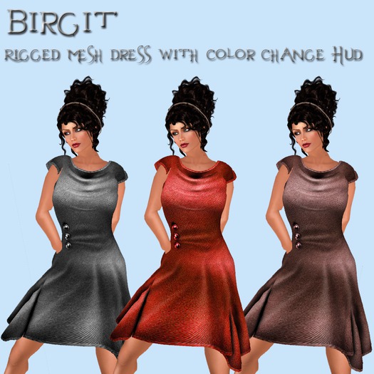 *SOIR* Mesh Dress Birgit Orange
