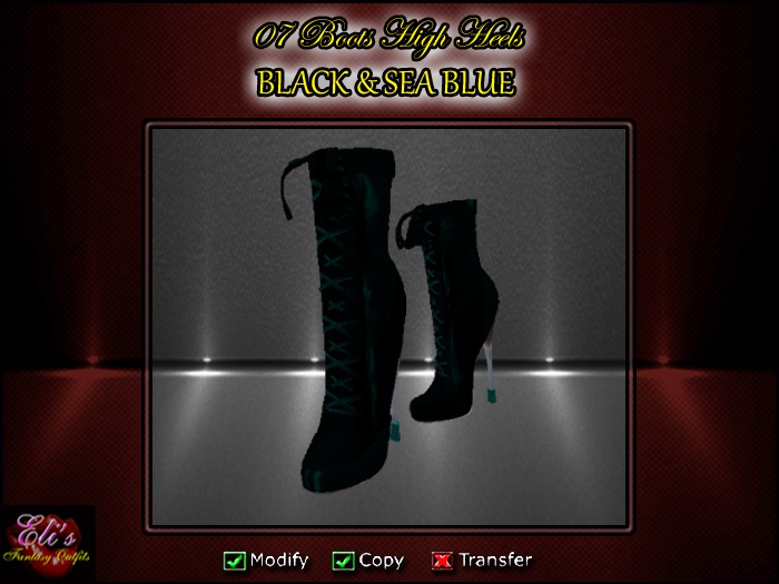 07 High Heels Sea Blue - Eli's